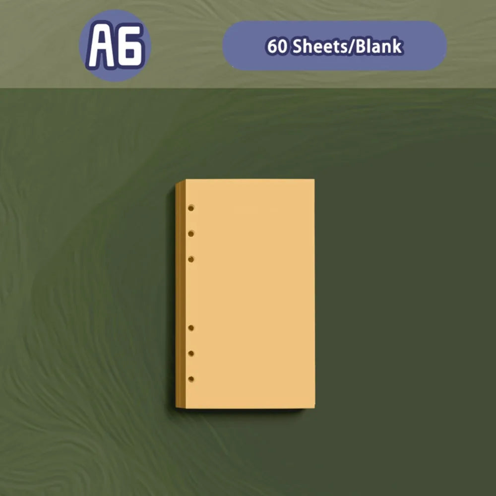 Vintage A5/A6 Notebook Loose-leaf Detachable Shell Diary Book PU Leather Travel Journal School Office