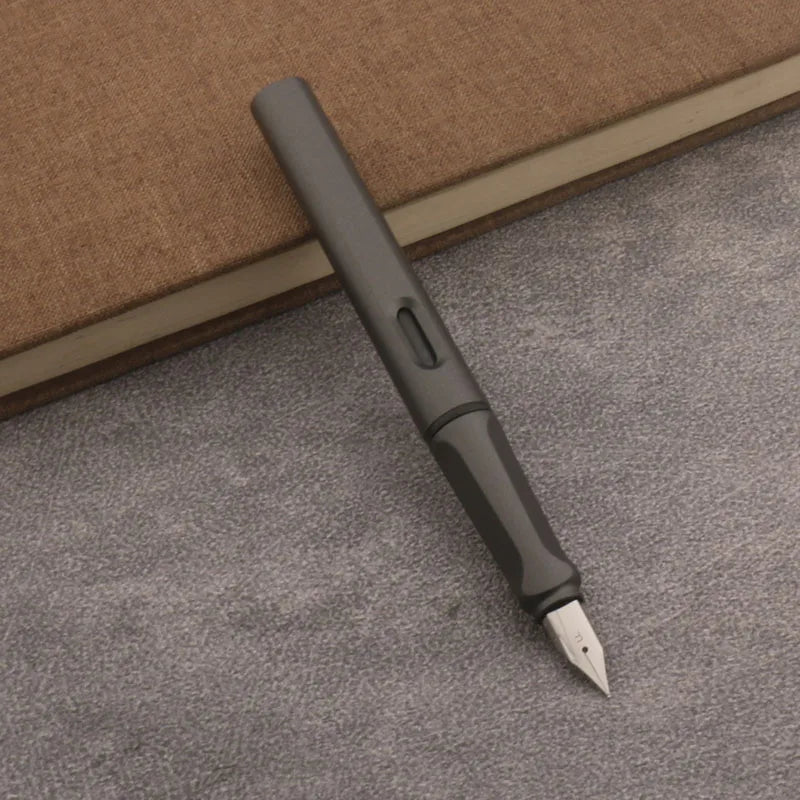 1pc Matte Purple Fountain Pen Plastic EF/F Nib Frosted Fluorescence Green Stationery School Office Supplies Ink Pens