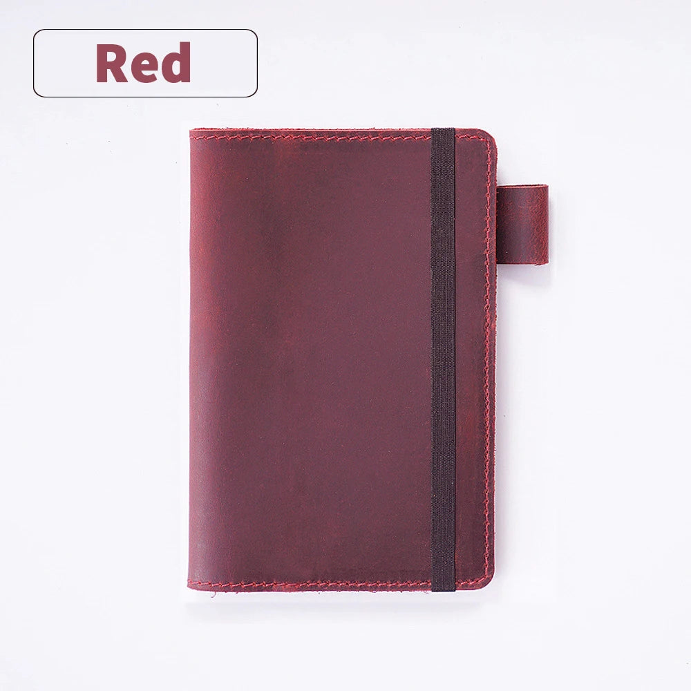 Cowhide Genuine Leather Retro Handmade Bound Notebook Protective Cover Ideal Journal Note Christmas New Year gifts