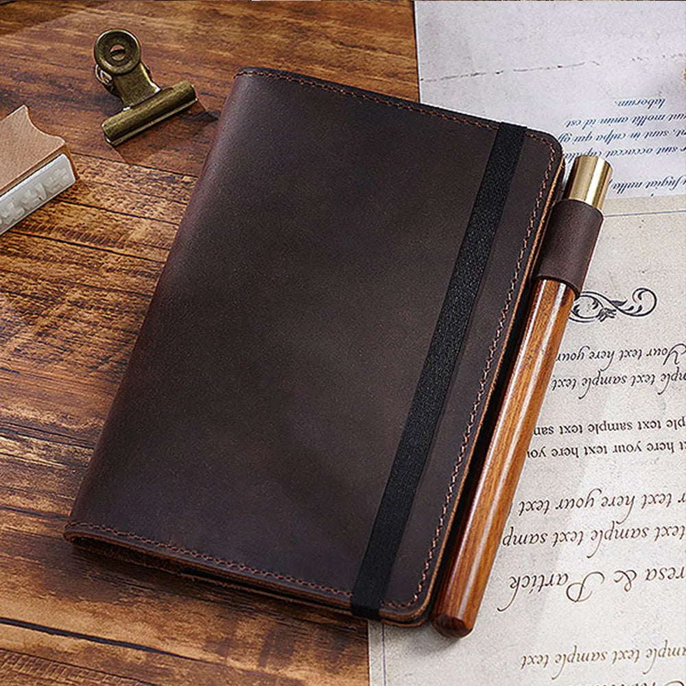 Cowhide Genuine Leather Notebook